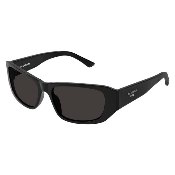 New Authentic  BALENCIAGA Black Square BB0365S 001 Sunglasses Women - Picture 1 of 4
